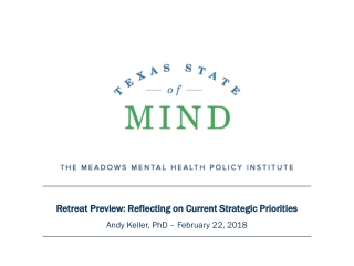 Retreat Preview: Reflecting on Current Strategic Priorities