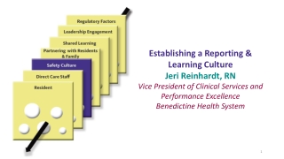 Establishing a Reporting &amp; Learning Culture Jeri Reinhardt, RN