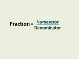 Numerator Denominator