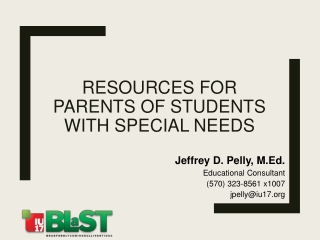 Resources for Parents of students with special needs