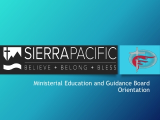 Ministerial Education and Guidance Board Orientation