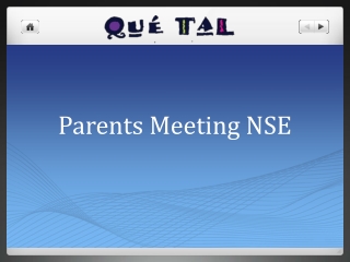 Parents Meeting NSE