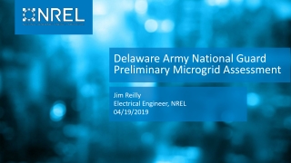 Delaware Army National Guard Preliminary Microgrid Assessment