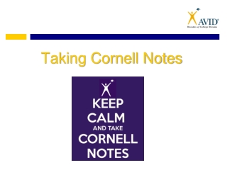 Taking Cornell Notes