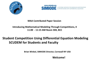 Student Competition Using Differential Equation Modeling