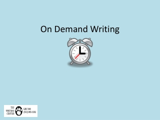 On Demand Writing