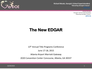 The New EDGAR