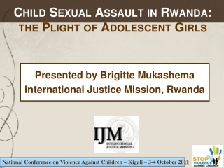 Child Sexual Assault in Rwanda: the Plight of Adolescent Girls