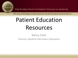 Patient Education Resources