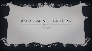 Management Functions