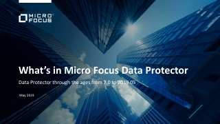 What’s in Micro Focus Data Protector