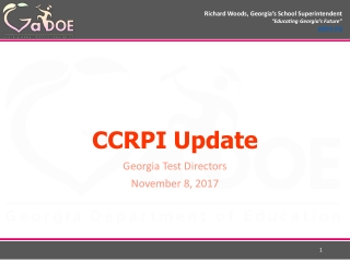 CCRPI Update