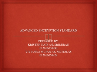 ADVANCED ENCRYPTION STANDARD