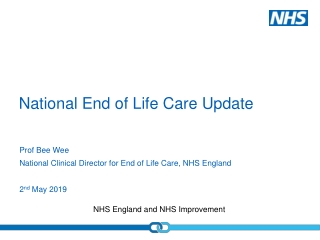 National End of Life Care Update