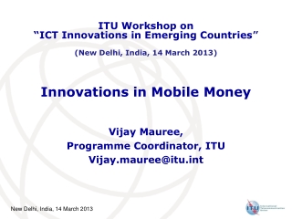 Innovations in Mobile Money