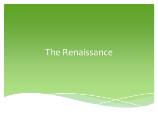 The Renaissance