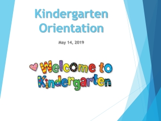 Kindergarten Orientation