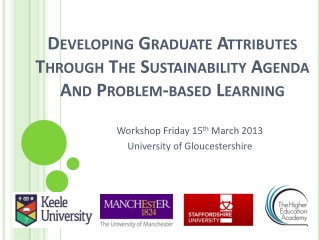 Developing Graduate Attributes Through The Sustainability Agenda And Problem-based Learning