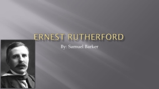 Ernest Rutherford