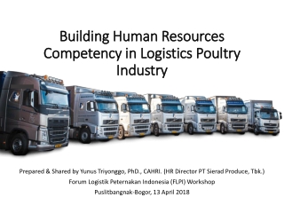 Building Human Resources Competency in Logistics Poultry Industry
