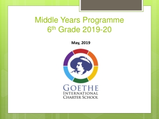 Middle Years Programme 6 th Grade 2019-20