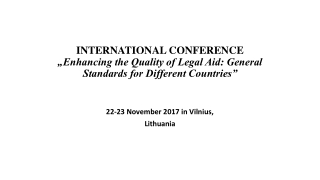 22-23 November 2017 in Vilnius, Lithuania