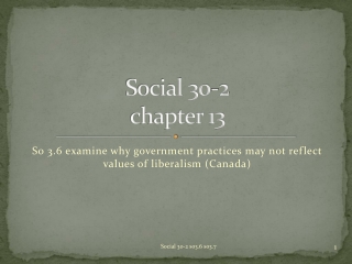 Social 30-2 chapter 13