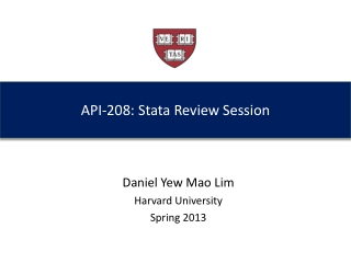 API-208: Stata Review Session