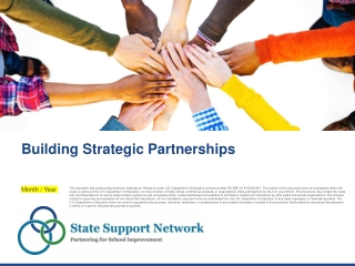 Building Strategic Partnerships