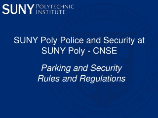 SUNY Poly Police and Security at SUNY Poly - CNSE