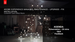 ADOBE EXPERIENCE MANAGER: MAINTENANCE – UPGRADE – FIX INSTALLATION