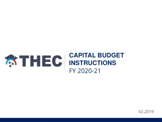 Capital Budget Instructions