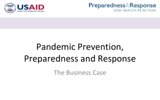 Pandemic Prevention, Preparedness and Response