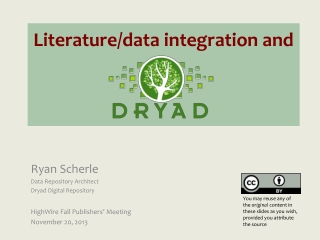 Literature/data integration and