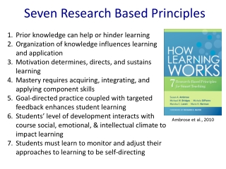 Seven Research Based Principles