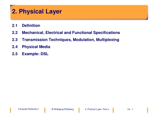 2. Physical Layer