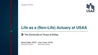 Life as a (Non-Life) Actuary at USAA