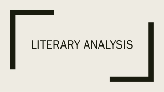 Literary Analysis