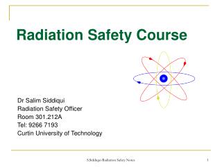 Radiation Safety Course