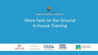 More Feet on the Ground In-house Training