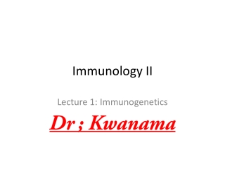 Immunology II