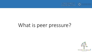 What is peer pressure?