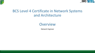 BCS Level 4 Certificate in Network Systems and Architecture Overview