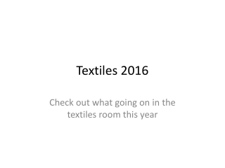 Textiles 2016