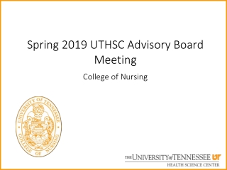 Spring 2019 UTHSC Advisory Board Meeting