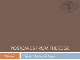 Postcards from the Edge