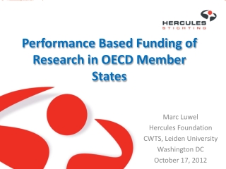 Performance Based Funding of Research in OECD Member States