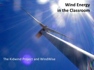 Wind Energy in the Classroom