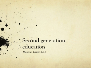 Second generation education