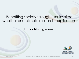 Benefiting society through user-inspired weather and climate research applications
